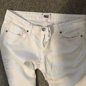 Paige white jeans EUC
